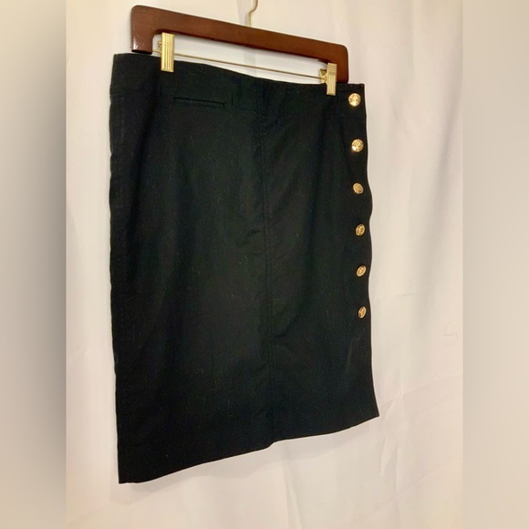 Lauren Ralph Lauren black jean like skirt size 6 - Picture 3 of 6